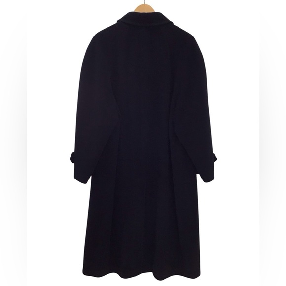 Alfani Macys Men’s Store Black Wool Cashmere Long Coat - Picture 2 of 9